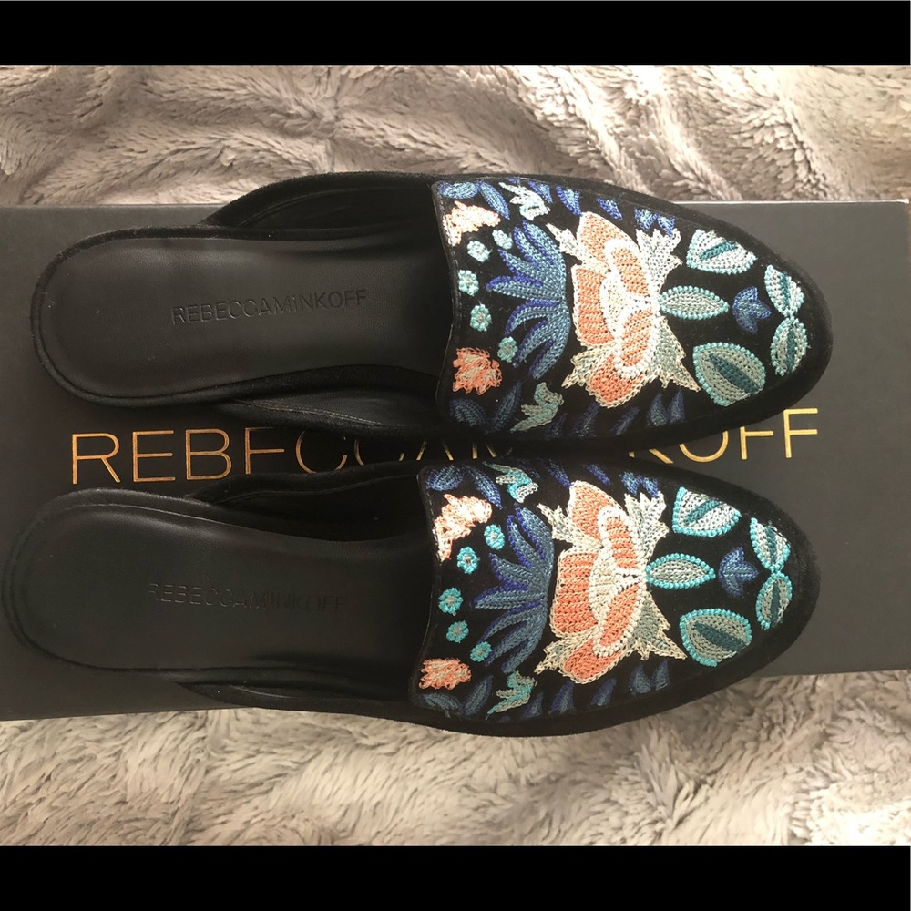 Rebecca Minkoff Raylee Embroidered Mule